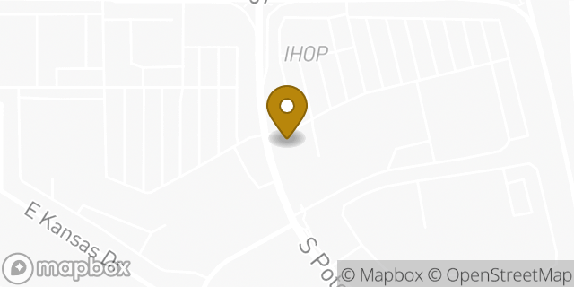 Map showing the location of Car Toys in Aurora, CO 80012