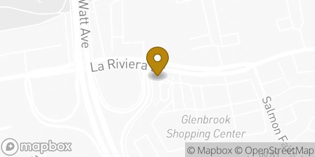 Map showing the location of La Riviera in Sacramento, CA 95826