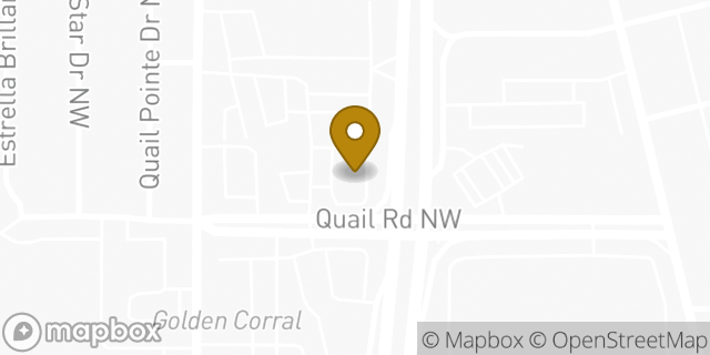 Map showing the location of McDonald's in Albuquerque, NM 87120