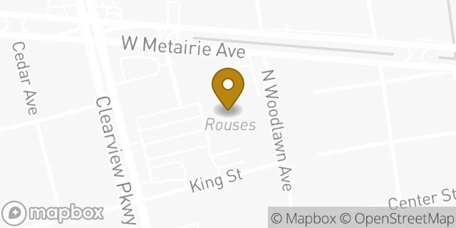 Map showing the location of Coinme in Metairie, LA 70001