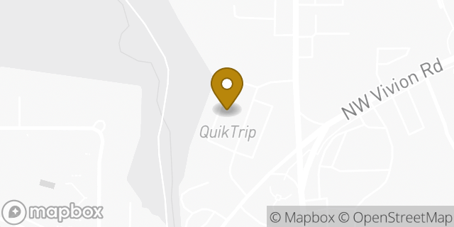 Map showing the location of Amazon Locker - Dunnart in Riverside, MO 64150
