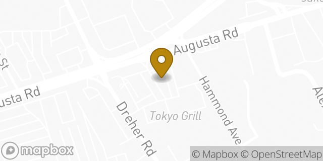 Map showing the location of Dunkin' in West Columbia, SC 29169