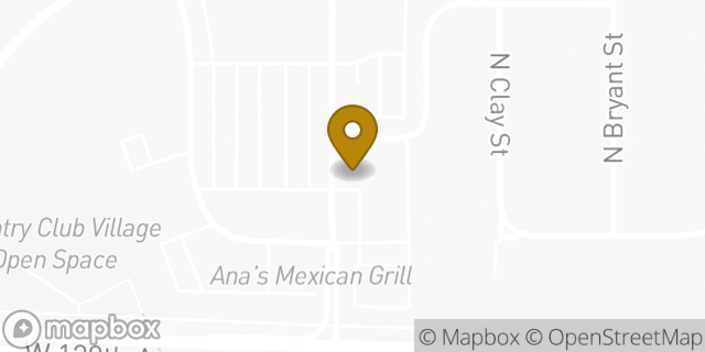 Map showing the location of HOTWORX in Westminster, CO 80234