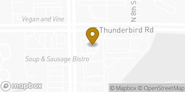 Map showing the location of McDonald's in Phoenix, AZ 85022