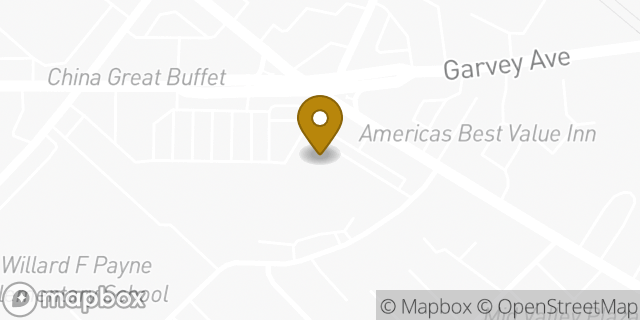 Map showing the location of Subway in El Monte, CA 91732