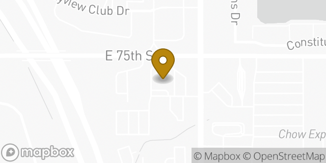 Map showing the location of Starbucks in Indianapolis, IN 46250