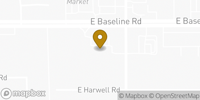 Map showing the location of QuikTrip in Gilbert, AZ 85234