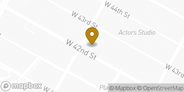 Map showing the location of Chase Bank in New York, NY 10036