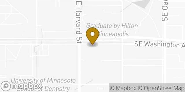 Map showing the location of Chase Bank in Minneapolis, MN 55414