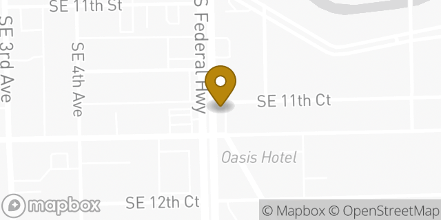 Map showing the location of Starbucks in Fort Lauderdale, FL 33316