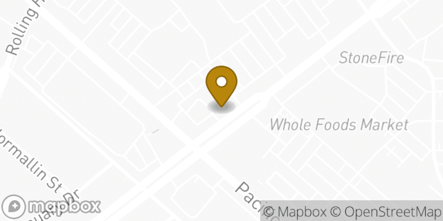 Map showing the location of Bank of America in Torrance, CA 90505