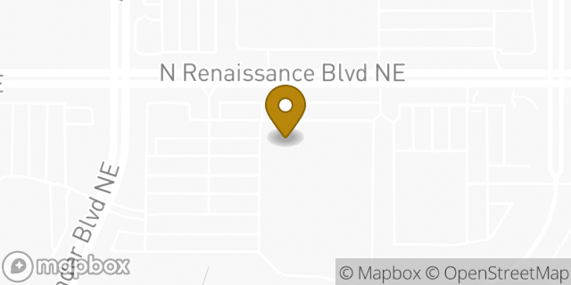 Map showing the location of Costco in Albuquerque, NM 87107