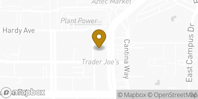 Map showing the location of Trader Joe's in San Diego, CA 92115