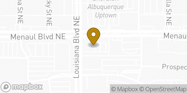 Map showing the location of Chipotle Mexican Grill in Albuquerque, NM 87110