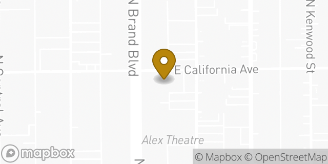 Map showing the location of Planet Fitness in Glendale, CA 91203