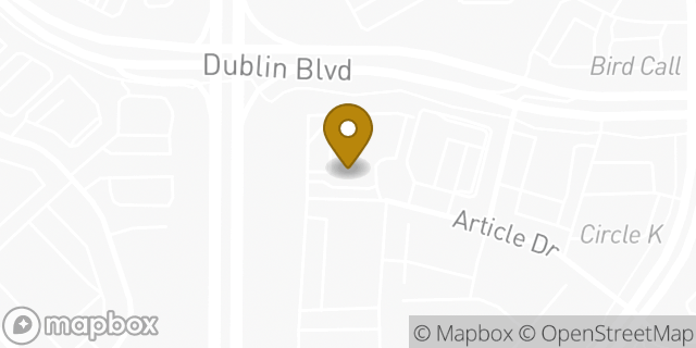 Map showing the location of Dunkin' in Colorado Springs, CO 80923