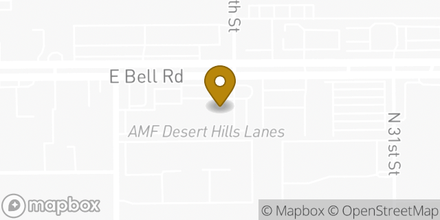 Map showing the location of Phoenix, AZ (E Bell Rd.) in Phoenix, AZ 85032