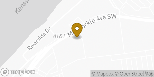Map showing the location of ATM Kroger in Charleston, WV 25303