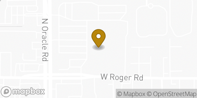 Map showing the location of CVS Pharmacy in Tucson, AZ 85705