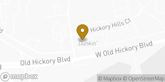 Map showing the location of Dunkin' in Whites Creek, TN 37189