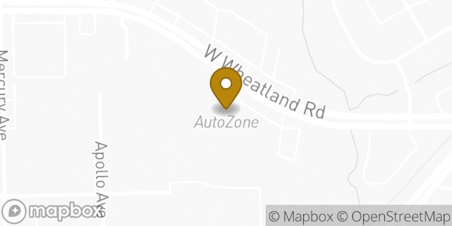 Map showing the location of AutoZone in Duncanville, TX 75116