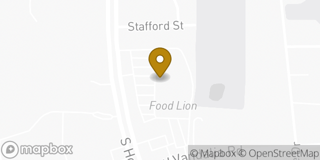 Map showing the location of Papa John's Pizza in Greensboro, NC 27407
