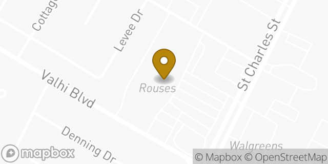Map showing the location of Coinme in Houma, LA 70360