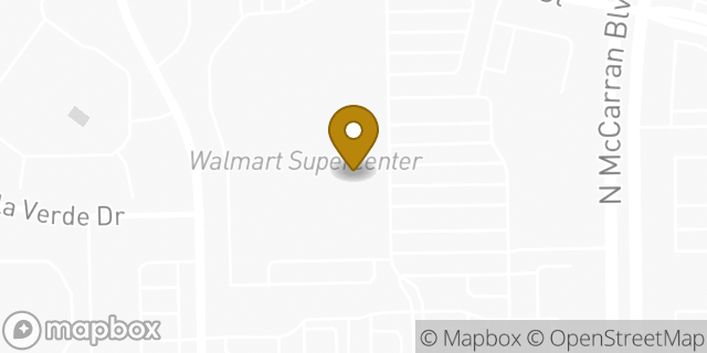 Map showing the location of Dunkin' in Reno, NV 89523