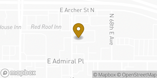 Map showing the location of La Quinta Inn & Suites in Tulsa, OK 74115