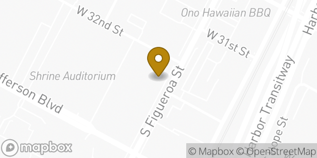Map showing the location of Subway in Los Angeles, CA 90007