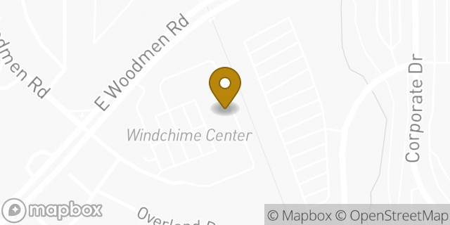 Map showing the location of Mountain Shadows CrossFit in Colorado Springs, CO