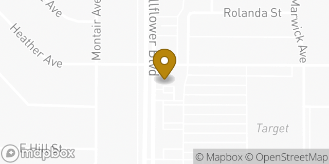 Map showing the location of McDonald's in Long Beach, CA 90815