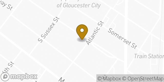 Map showing the location of American Legion 135 in Gloucester City, NJ 08030