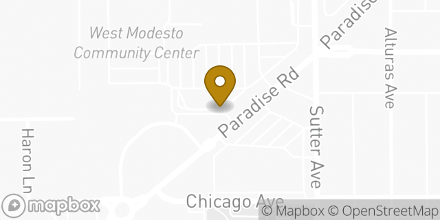 Map showing the location of McDonald's in Modesto, CA 95351