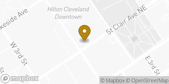 Map showing the location of The UPS Store in Cleveland, OH 44114