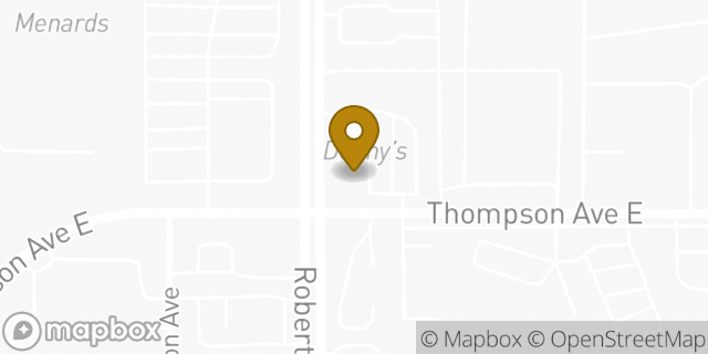 Map showing the location of Starbucks in West St Paul, MN 55118