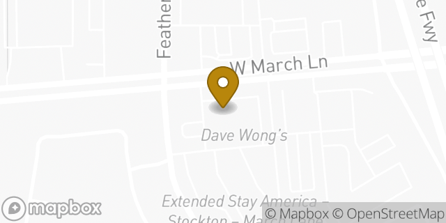 Map showing the location of Starbucks in Stockton, CA 95219