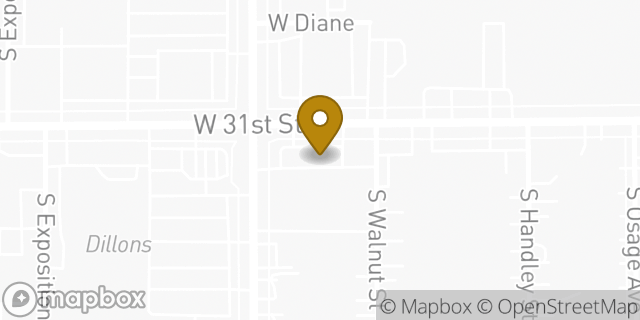 Map showing the location of QuikTrip in Wichita, KS 67217