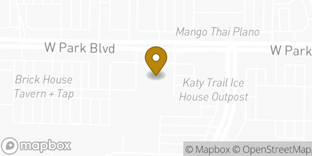 Map showing the location of Hotworx in Plano, TX 75093