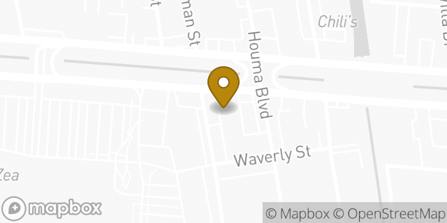 Map showing the location of Starbucks in Metairie, LA 70006