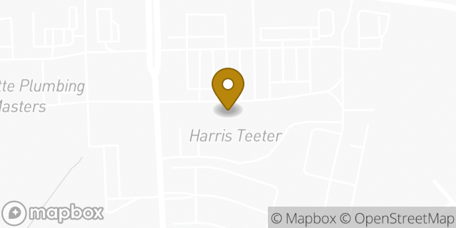 Map showing the location of Starbucks Coffee Company in Charlotte, NC 28215