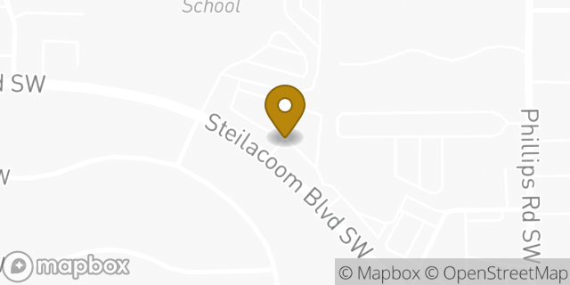 Map showing the location of Subway in Lakewood, WA 98498