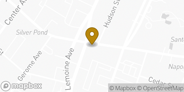 Map showing the location of Chase Bank in Fort Lee, NJ 07024