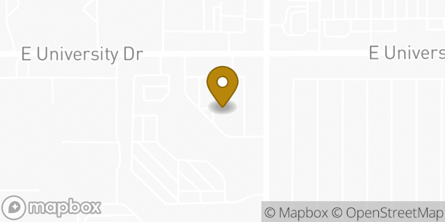 Map showing the location of Subway in Mesa, AZ 85205