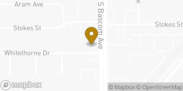 Map showing the location of 7-Eleven in San Jose, CA 95128