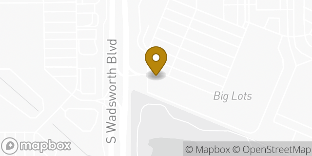Map showing the location of Chipotle Mexican Grill in Denver, CO 80123