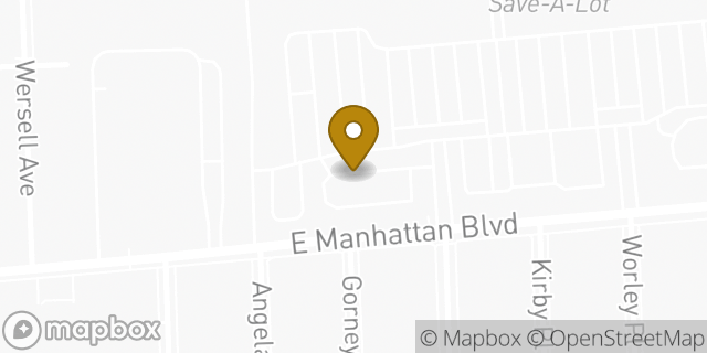 Map showing the location of McDonald's in Toledo, OH 43608