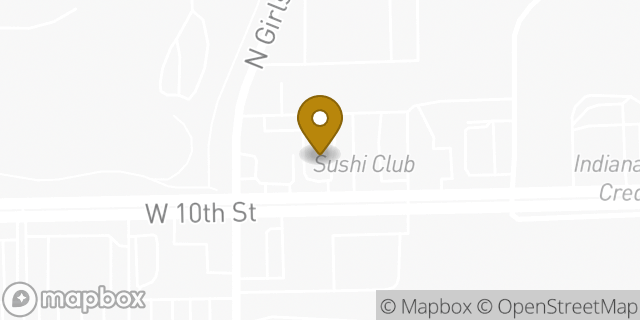 Map showing the location of McDonald's in Indianapolis, IN 46214