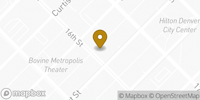 Map showing the location of Planet Fitness in Denver, CO 80202