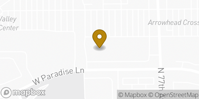 Map showing the location of HomeGoods in Peoria, AZ 85382
